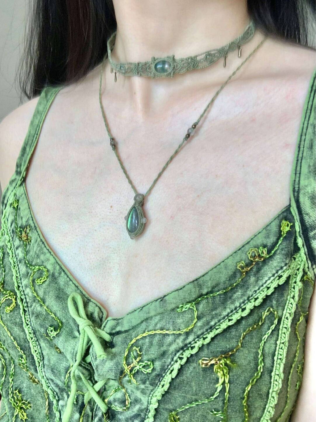 Macrame Necklace-Tear