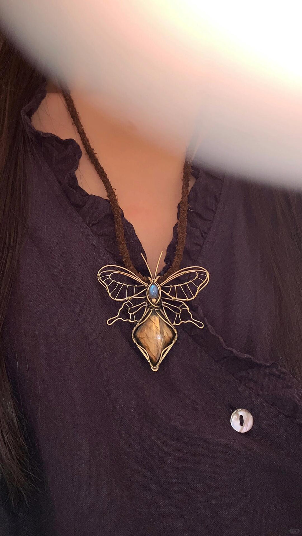 Emberwing--Wirewrapping  Pendant/Brooch