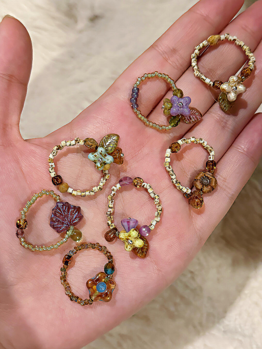 Floral Rings