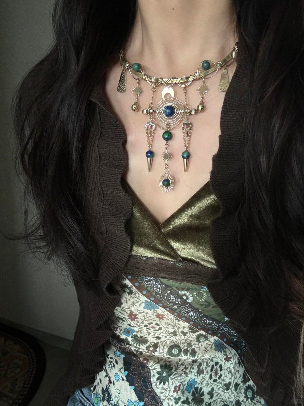 Celestial Loop--Wirewrapping Choker