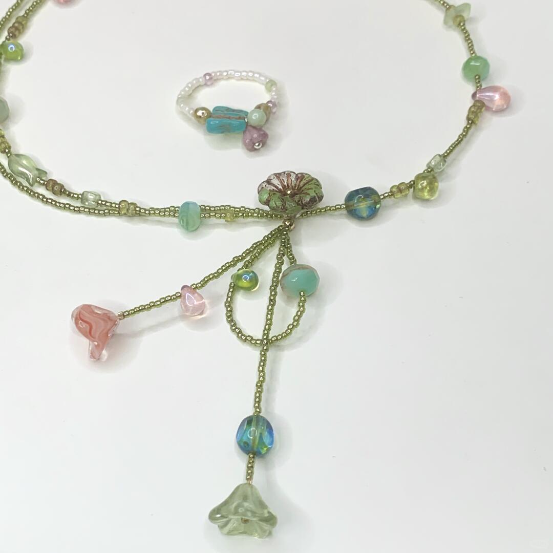 Beading Necklace--Spring's Whisper
