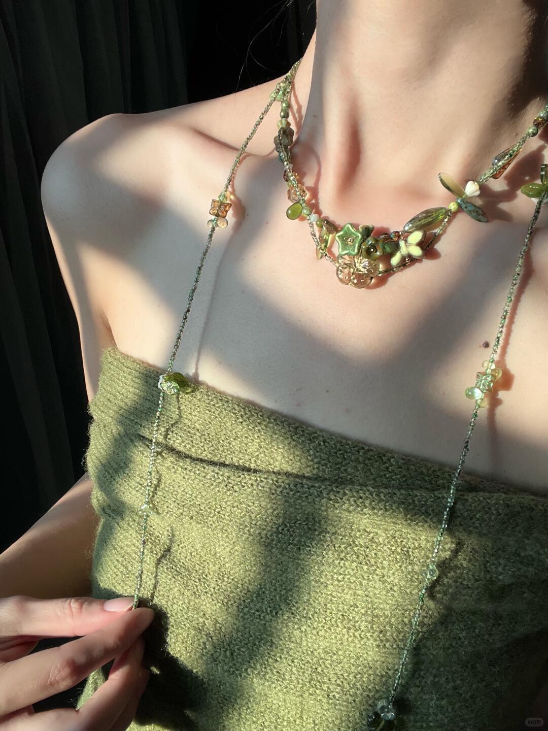 Beading Necklace Mint Wind