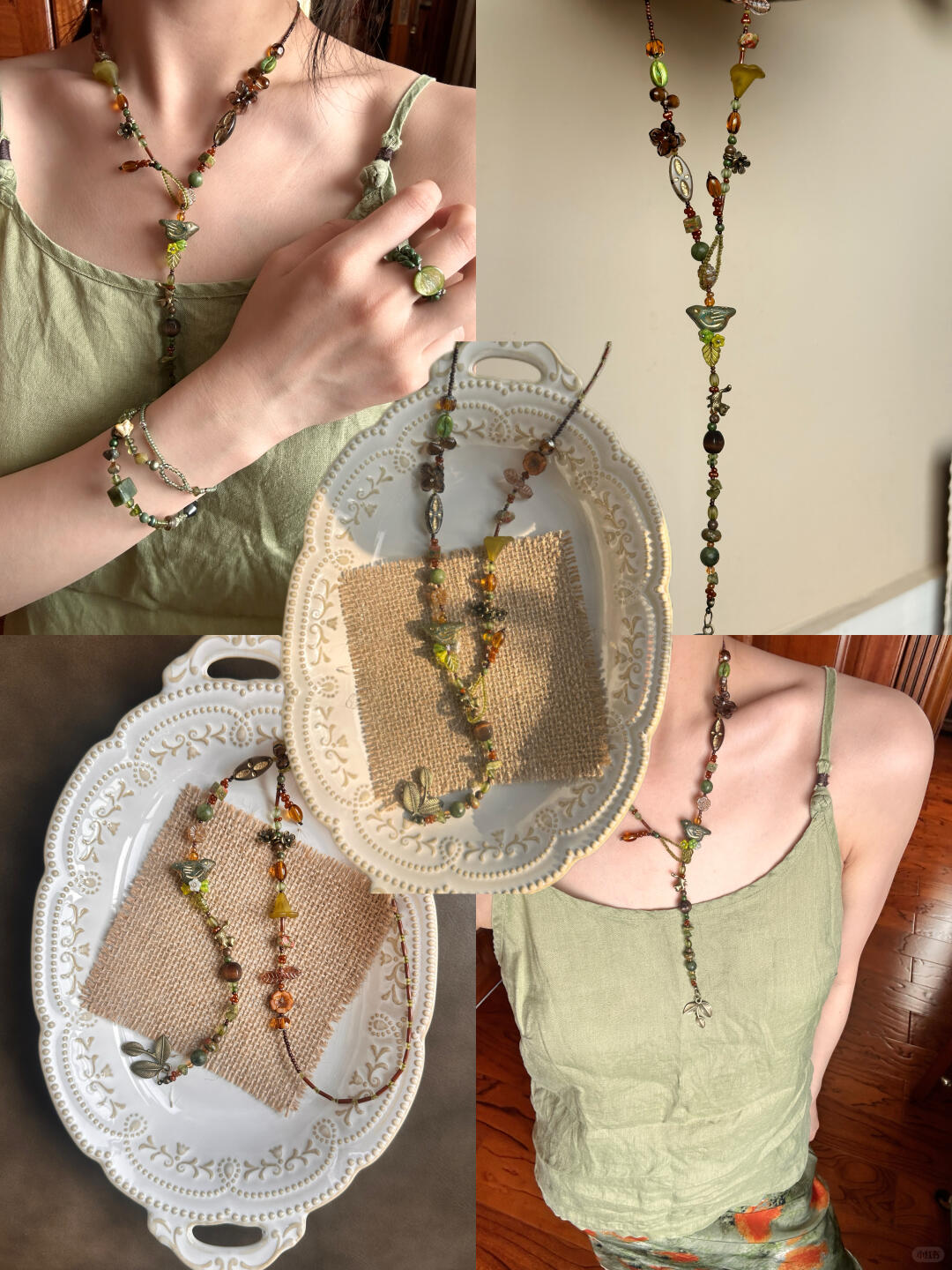 Beading Necklace Birdsong