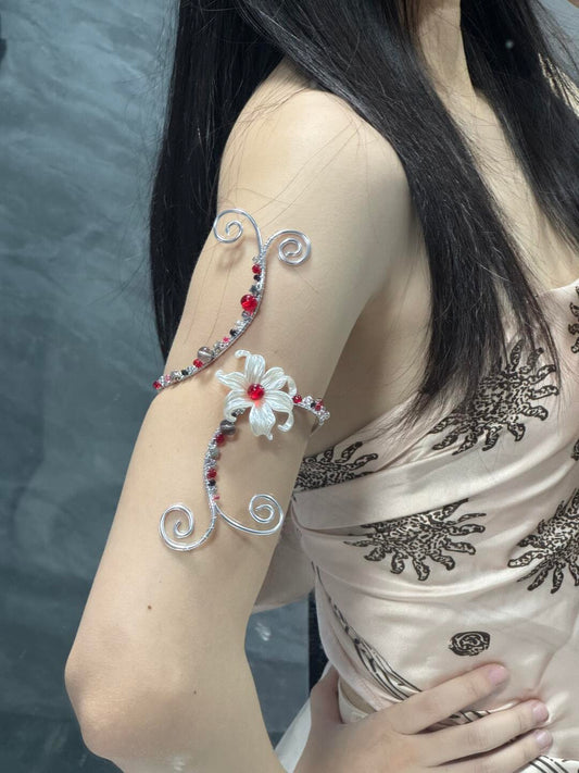 Iris--Handmade Wirewrapping Bracelet / Armlet