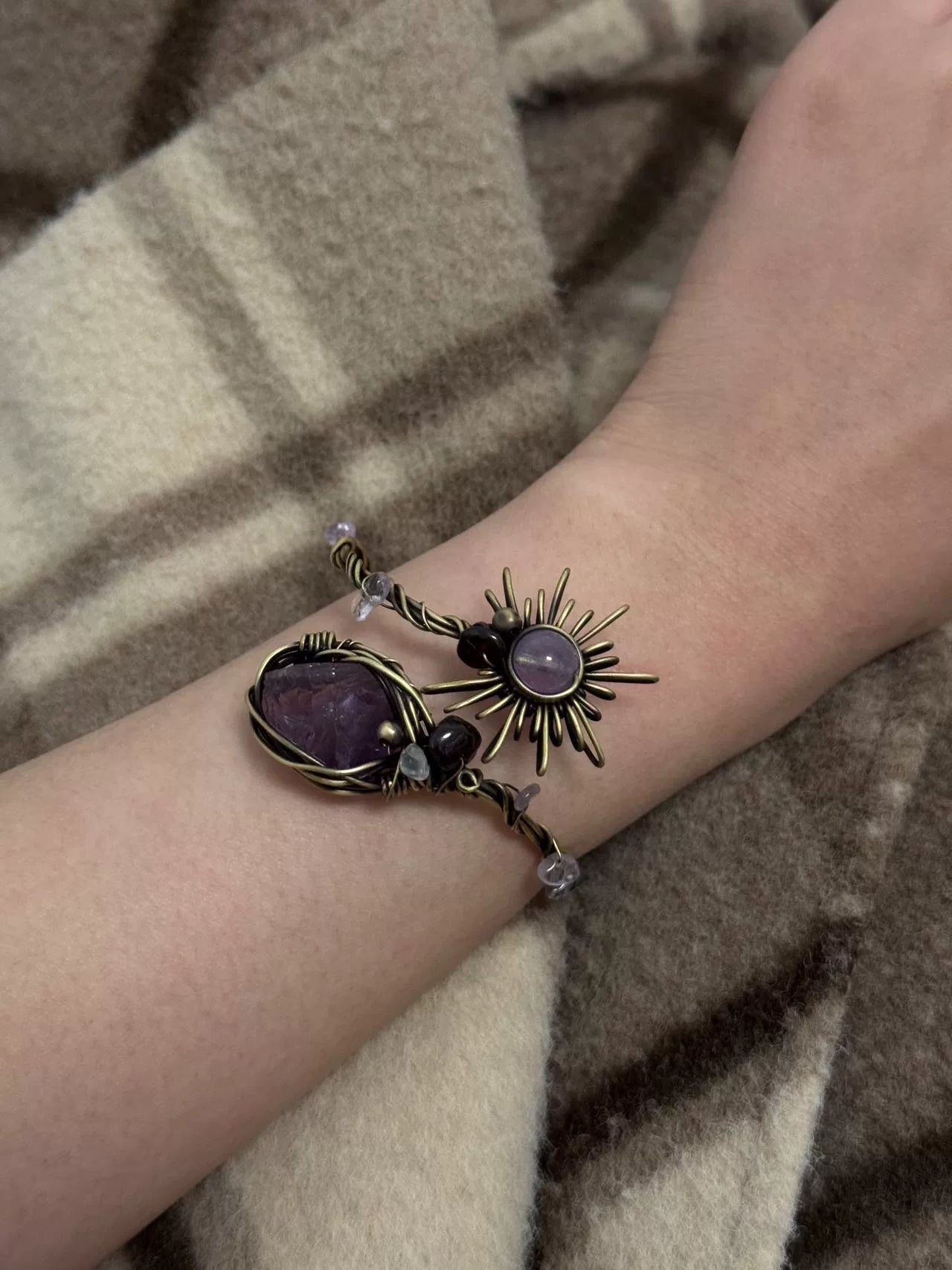 Eclipse of Fate--Wirewrapping ring&bracelet